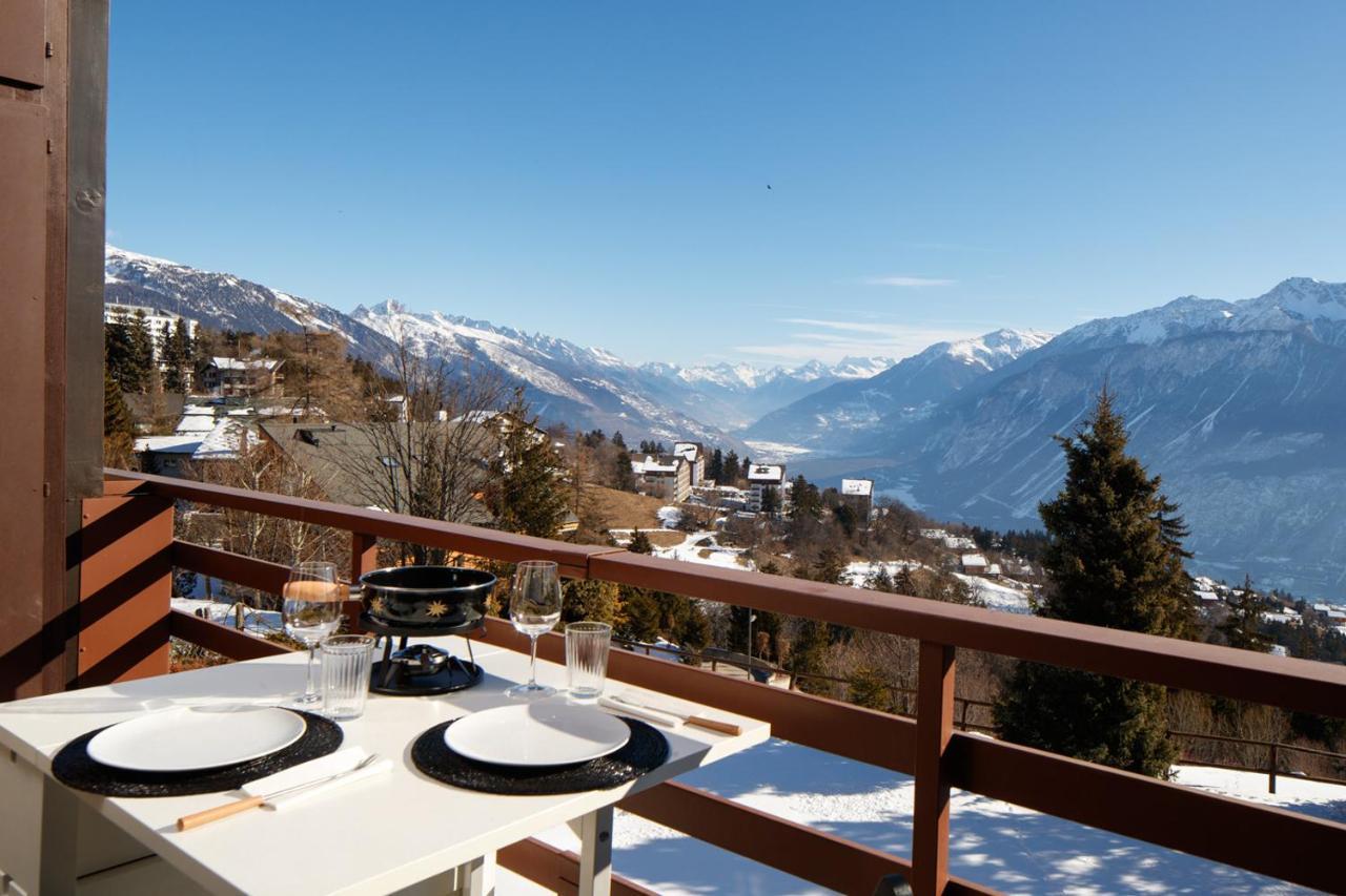 Magnifique appartement proche du centre et du ski Crans-Montana Extérieur photo