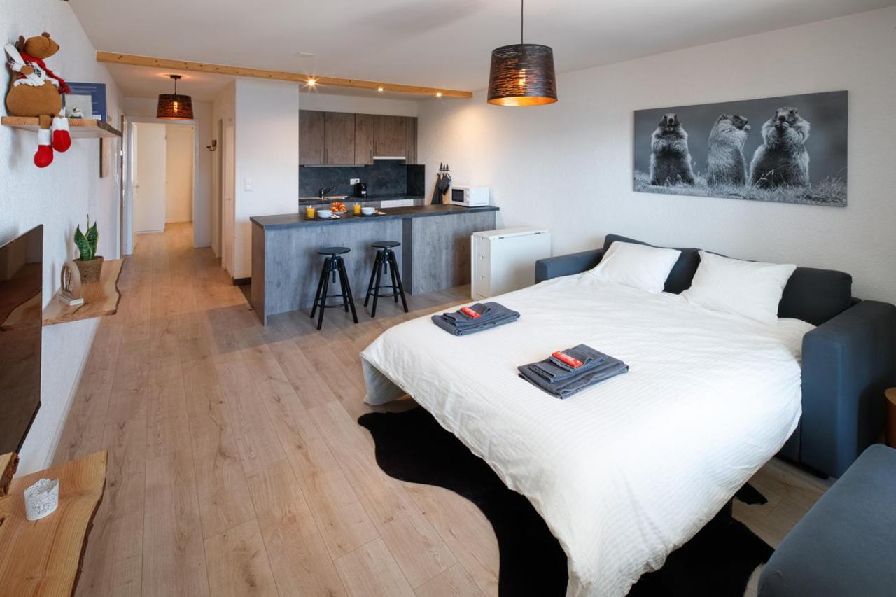 Magnifique appartement proche du centre et du ski Crans-Montana Extérieur photo